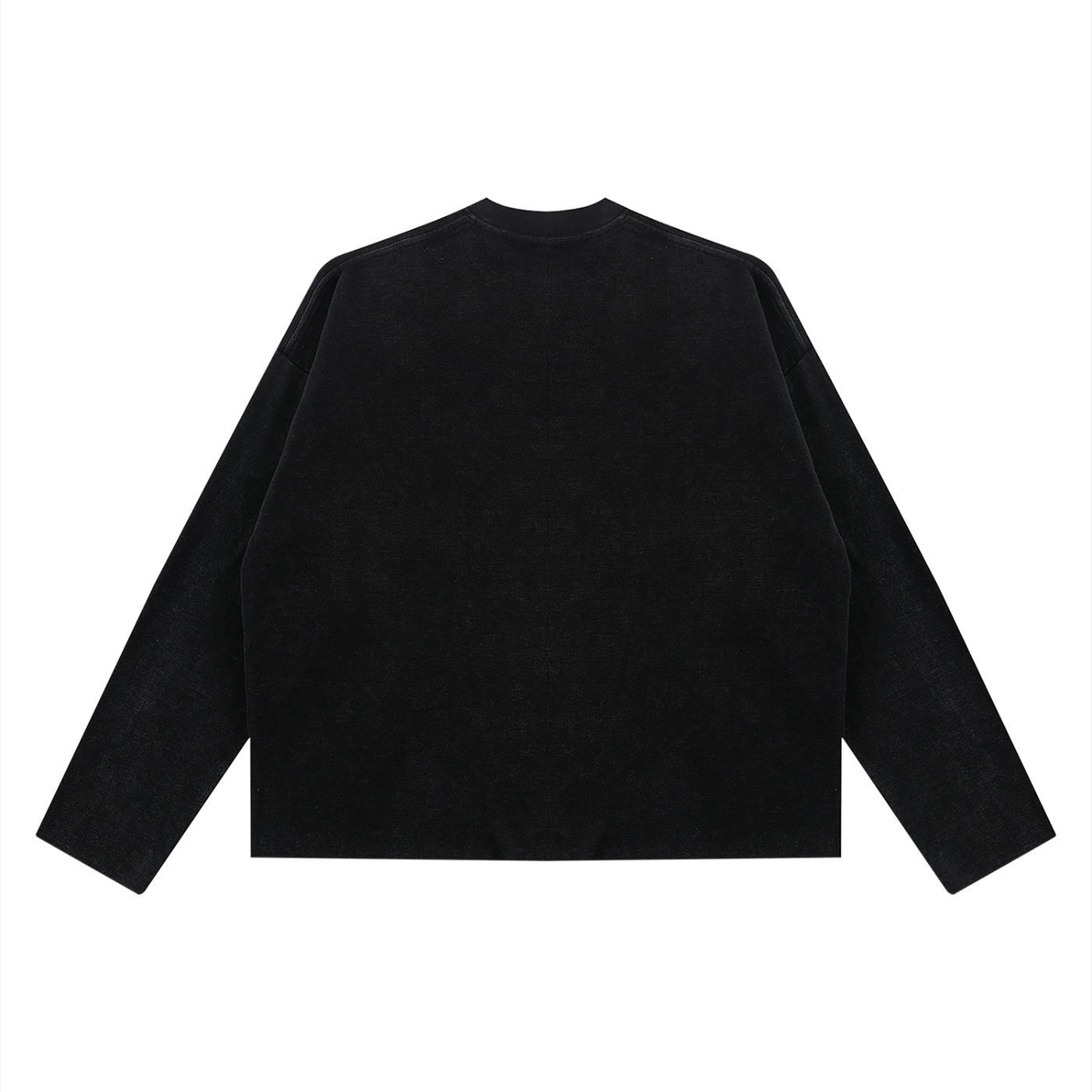 Unisex Vintage Wash Boxy  Waffle Raw Edge T-Shirt