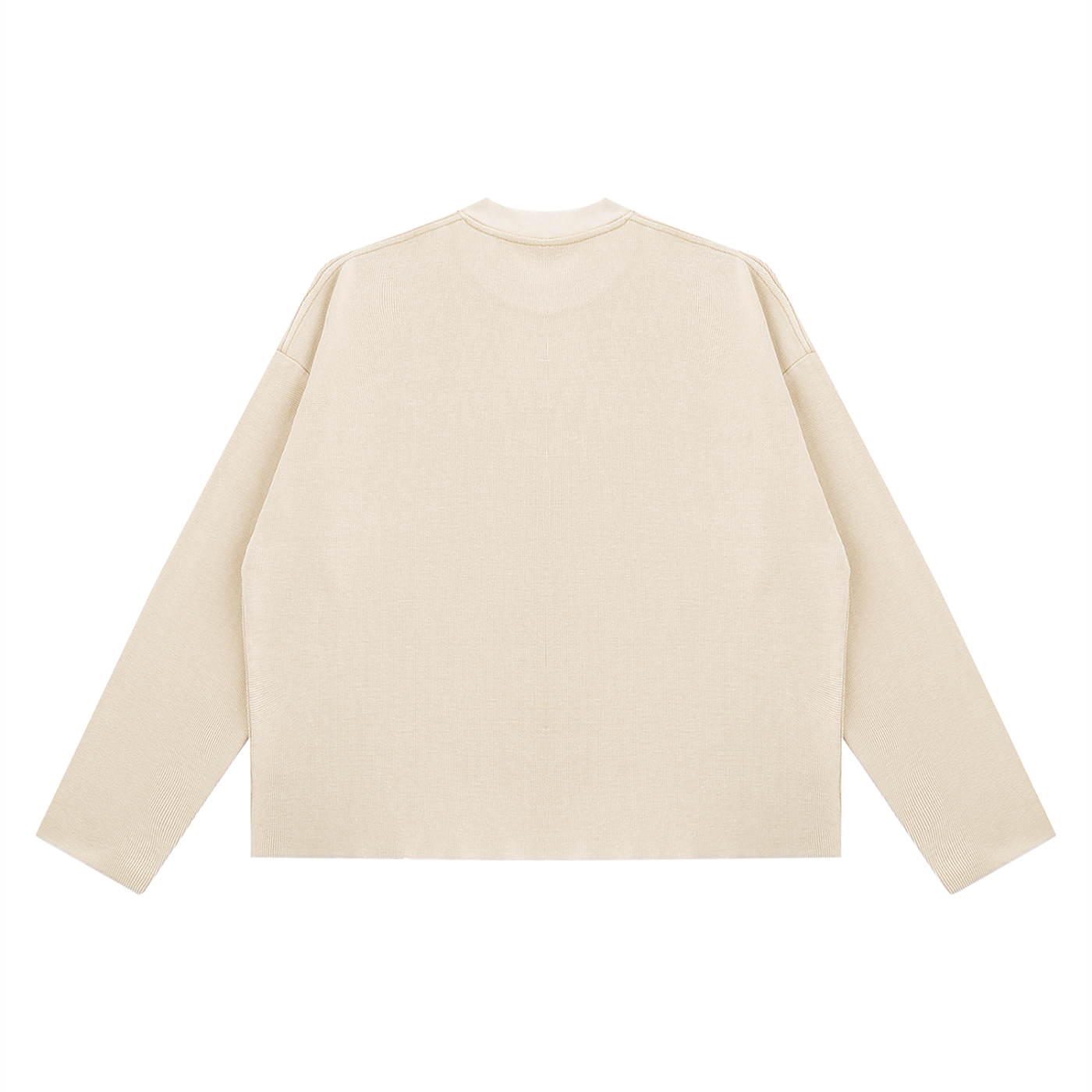 Unisex Vintage Wash Boxy  Waffle Raw Edge T-Shirt